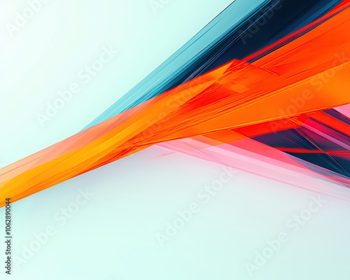 A striking abstract piece with jagged lines and contrasting colors, creating a sense of chaos and energy, isolated on a white background, high resolution 8K photo