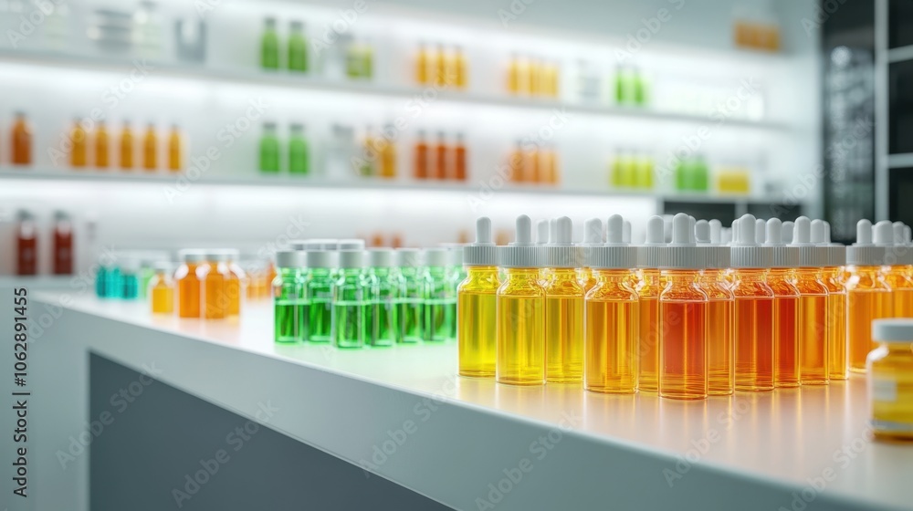 The Colorful Bottles Display The Colorful Bottles Display
