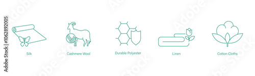 Food Preservatives, Coloring Agents, Flavor Enhancers, Sweeteners, Natural Flavors, Organic Certification, Natural Ingredients, No Artificial Flavors, No Preservatives, Recyclable Packaging icon set