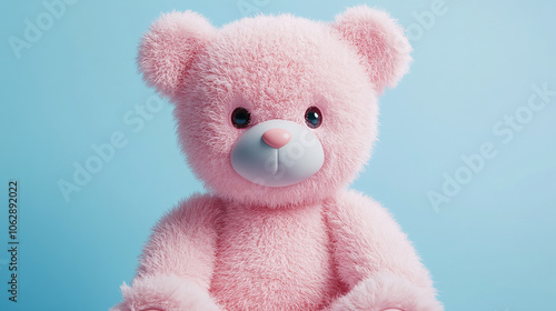 cute soft pink teddy bear