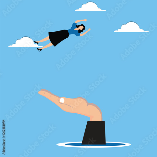 Businesswoman investors who fell from the sky received gentle help