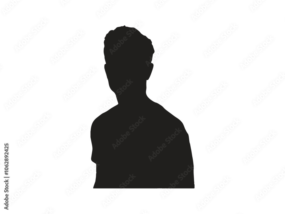 Vector Silhouette of a Head in Profile View highly detailed.
Vector Silhouette of a Head in Profile View highly detailed.