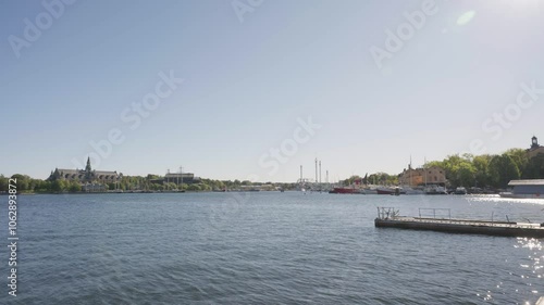 Calm shoot of Stockholm city on a summer day photo