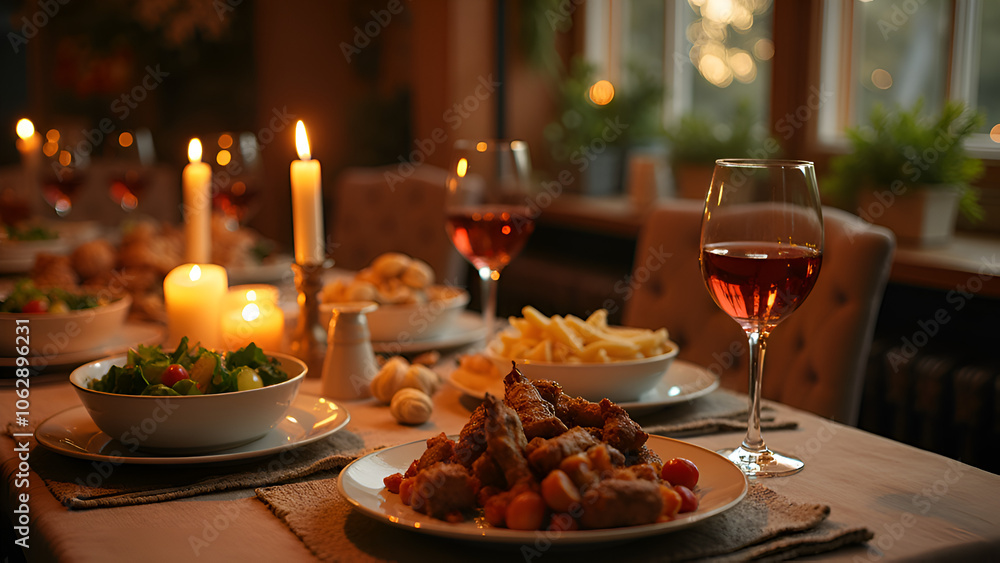 dinner table setting dinner table setting