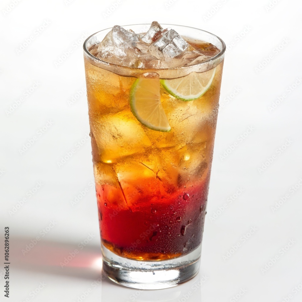 glass of cola with ice glass of cola with ice