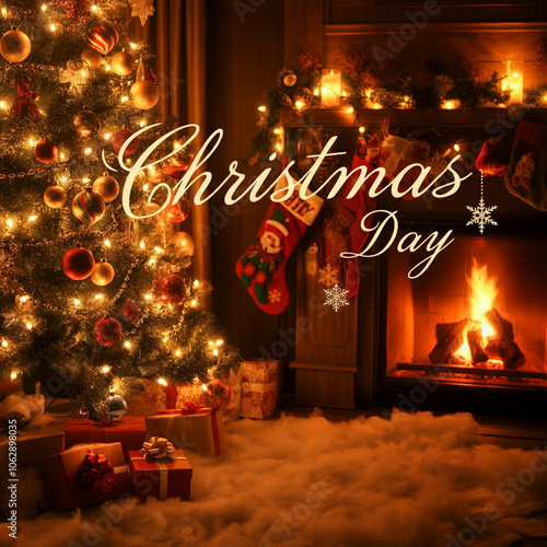 Warm Christmas Day setting ...