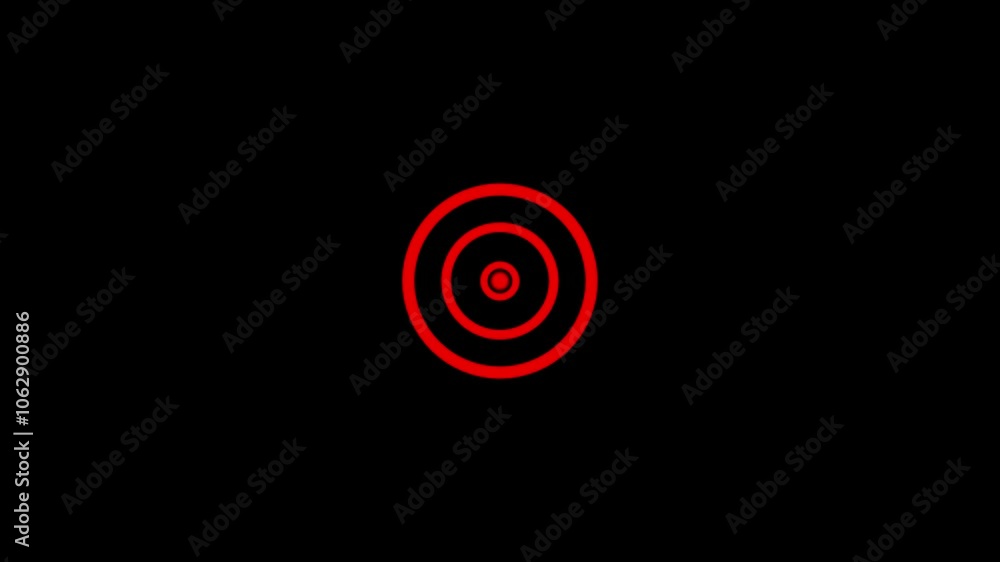 Radio wave signal technology animation. Radio wave signal technology animation.