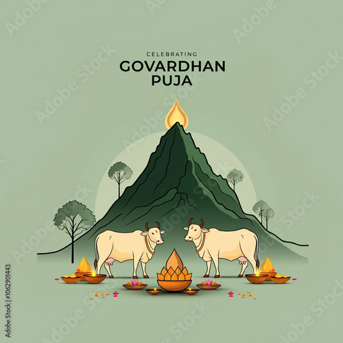 Illustration of Govardhan P...