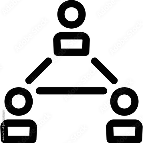 Simple vector icon on a theme referral