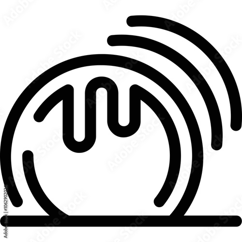Simple vector icon on a theme dishes