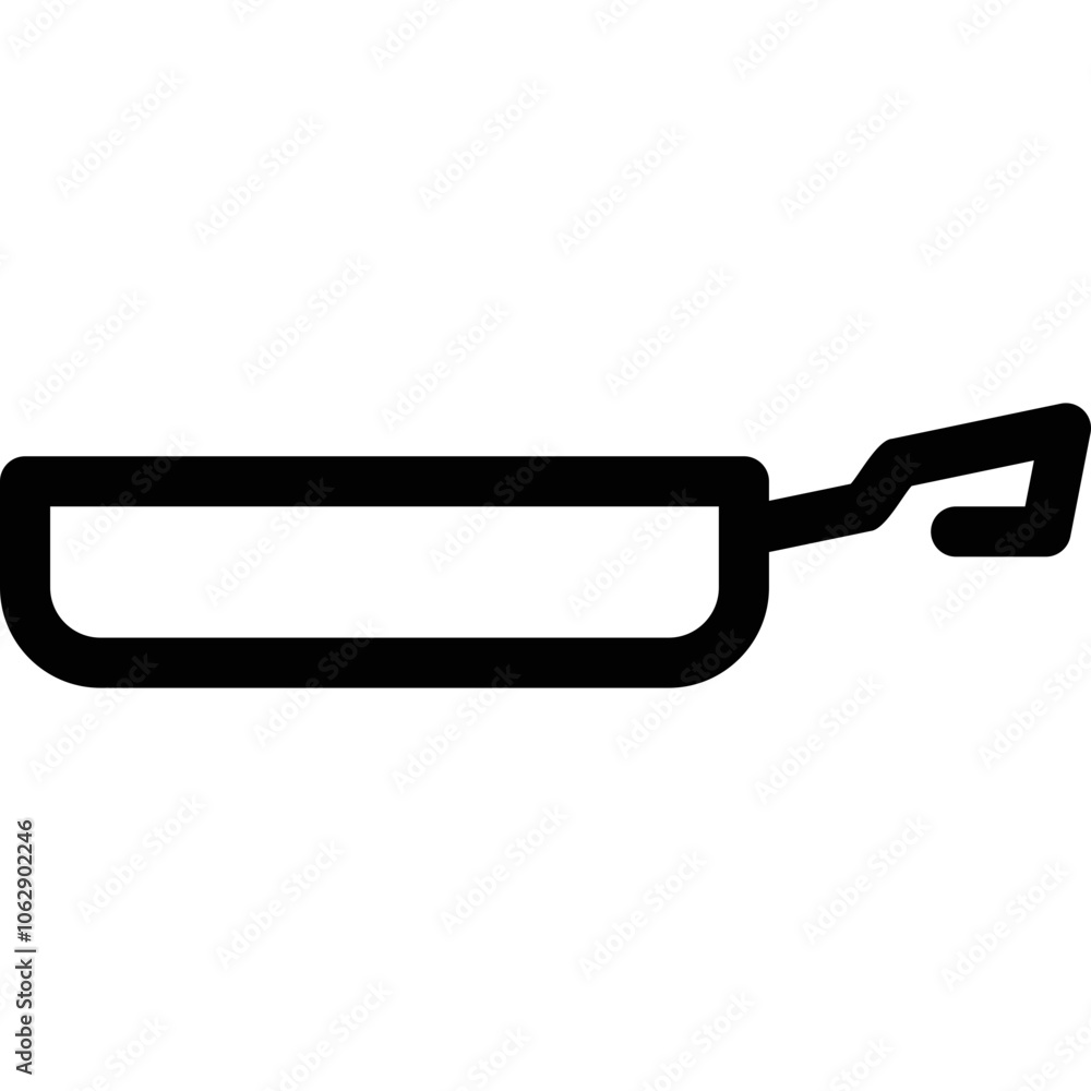 Simple vector icon on a theme frying pan Simple vector icon on a theme frying pan