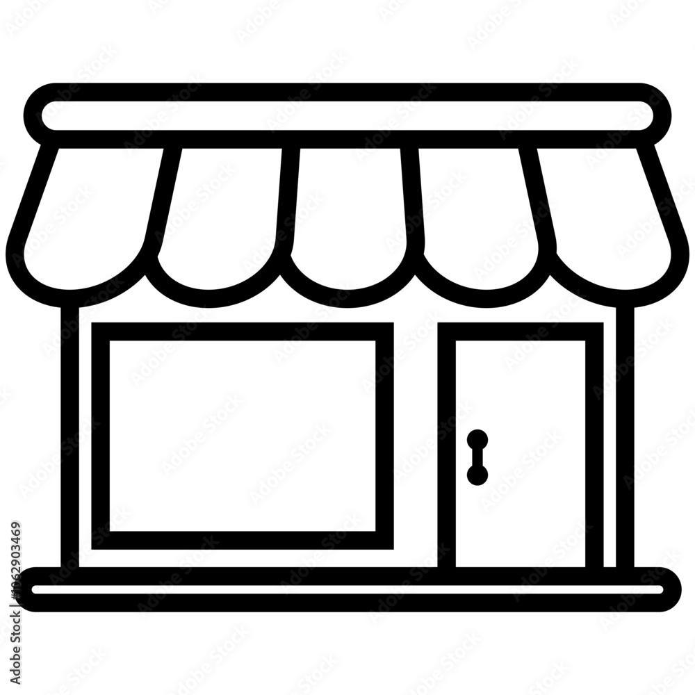 Store Line Icon Store Line Icon