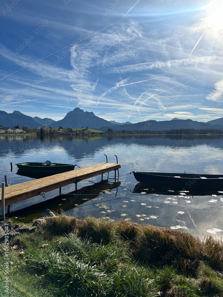 Obraz premium lake and mountains