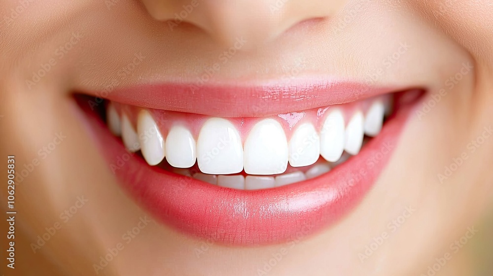 Close-up of a beautiful smile showcasing bright, white teeth. Close-up of a beautiful smile showcasing bright, white teeth.