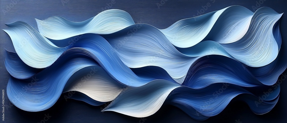 A stylized representation of flowing waves in shades of blue, emphasizing texture and movement. A stylized representation of flowing waves in shades of blue, emphasizing texture and movement.