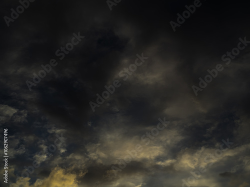 Cloud storm sky dark halloween background rain lightning thunder stoumy typhoon Nature light scene rainy atmosphere damage effect carbon dioxide dust air pollution 2.5 Pm, texture nature windstorm.