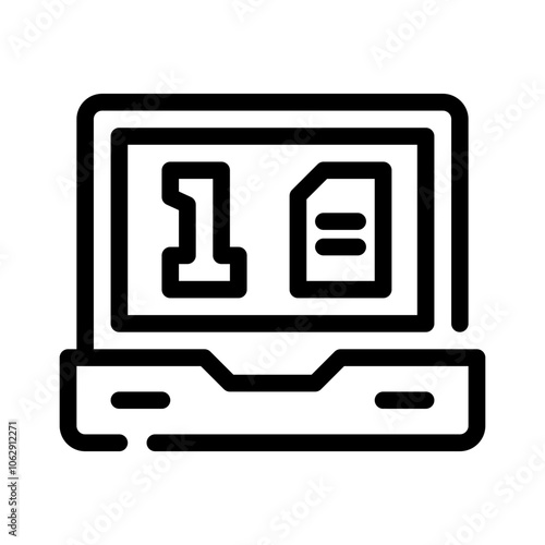 Icon Incoming Contact With Style Outline