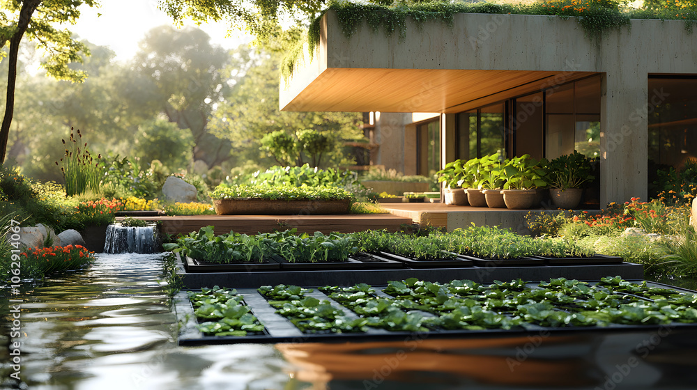 Hydroponic Rooftop Farm Growing Fresh Vegetables in Urban Environment
Hydroponic Rooftop Farm Growing Fresh Vegetables in Urban Environment