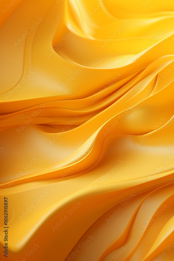 Fototapeta premium Abstract yellow wavy background. (1)