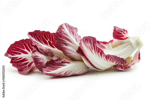 Whole radicchio isolated on white background photo