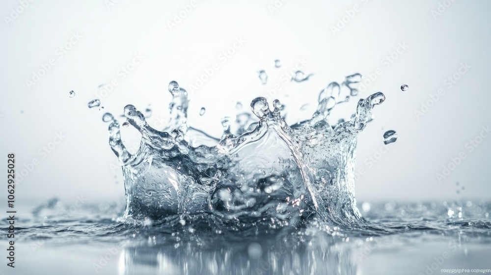 water splash isolated on white water splash isolated on white