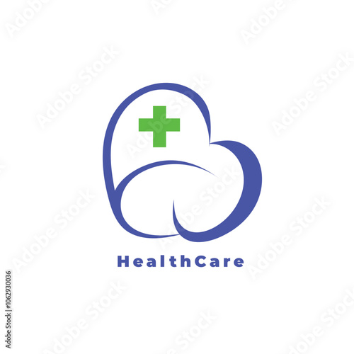 Healthcare Logo Modern Designs for Clinics and Hospitals Professional with the concept of protection in health