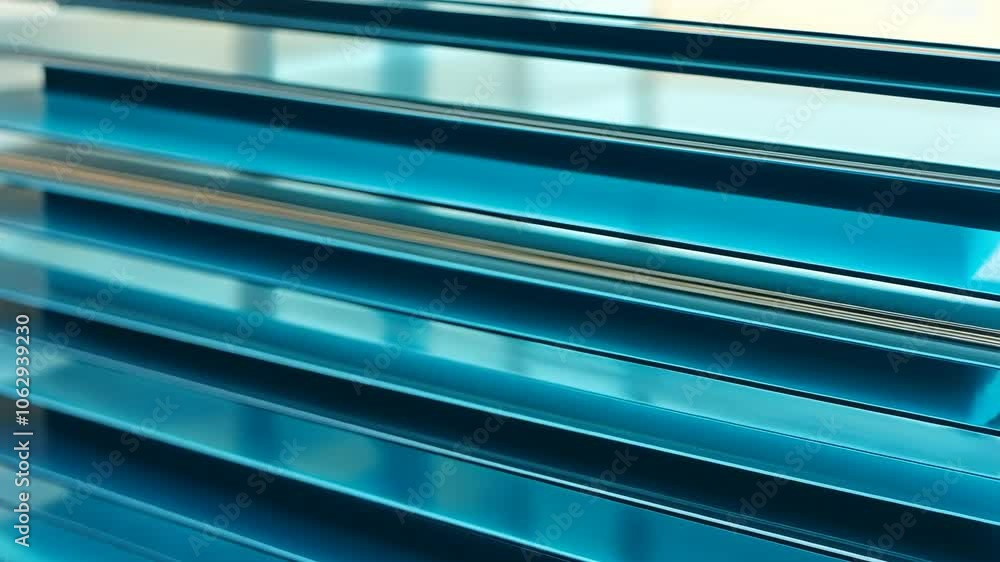 A close-up of a blue metal fan grill A close-up of a blue metal fan grill