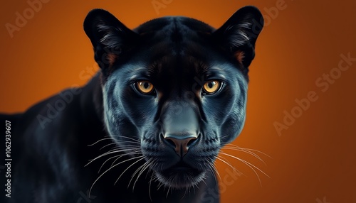 Black Panther Close Up Portrait, photo