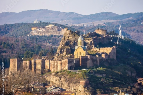 Narikala fortress in Tbilisi, Georgia