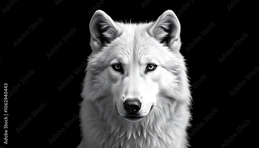 White Wolf Portrait, White Wolf Portrait,