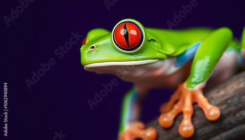 Red-Eyed Tree Frog Close-Up, photo