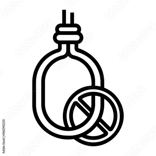 suicide Line Icon