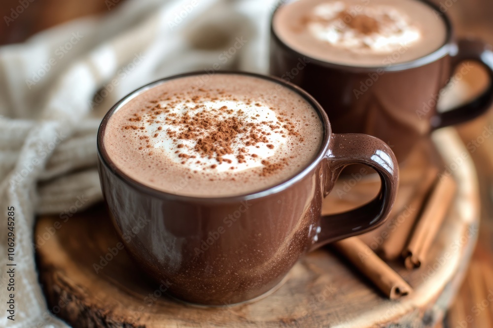 A decadent low-sugar hot chocolate made with dark cocoa and unsweetened almond milk, topped with a sprinkle of cinnamon for a warm, indulgent treat that's both delicious and low in sugar A decadent low-sugar hot chocolate made with dark cocoa and unsweetened almond milk, topped with a sprinkle of cinnamon for a warm, indulgent treat that's both delicious and low in sugar