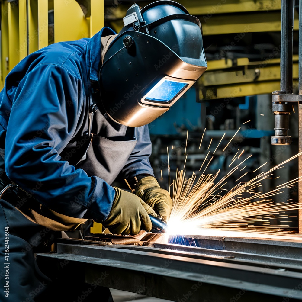 welder at work welder at work