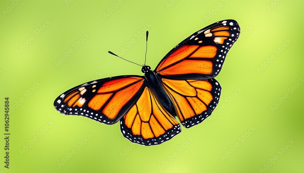 Monarch Butterfly in Flight, Monarch Butterfly in Flight,