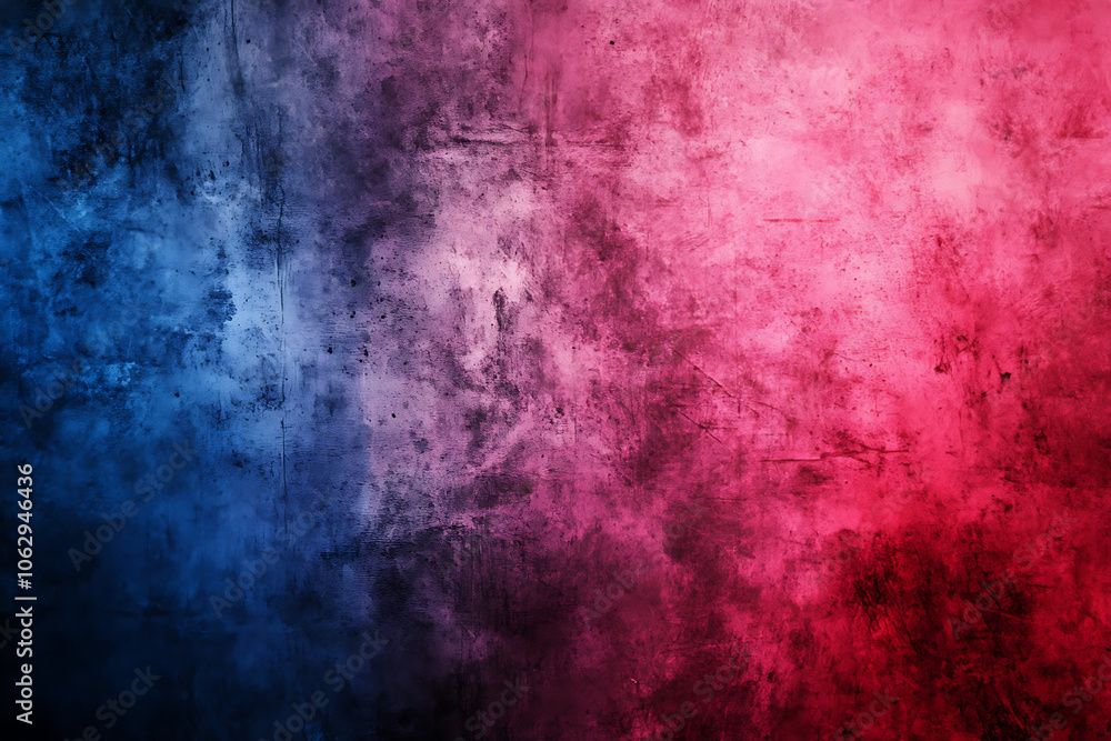 Obraz premium Red Blue Concrete Wall Texture Background 