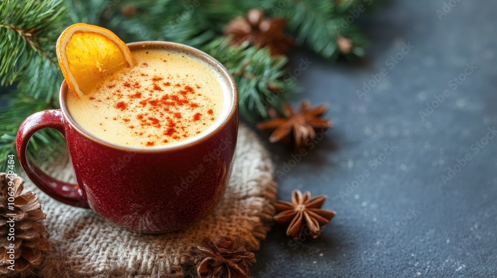 Warm Seasonal Beverage with Spices and Citrus Twist Warm Seasonal Beverage with Spices and Citrus Twist