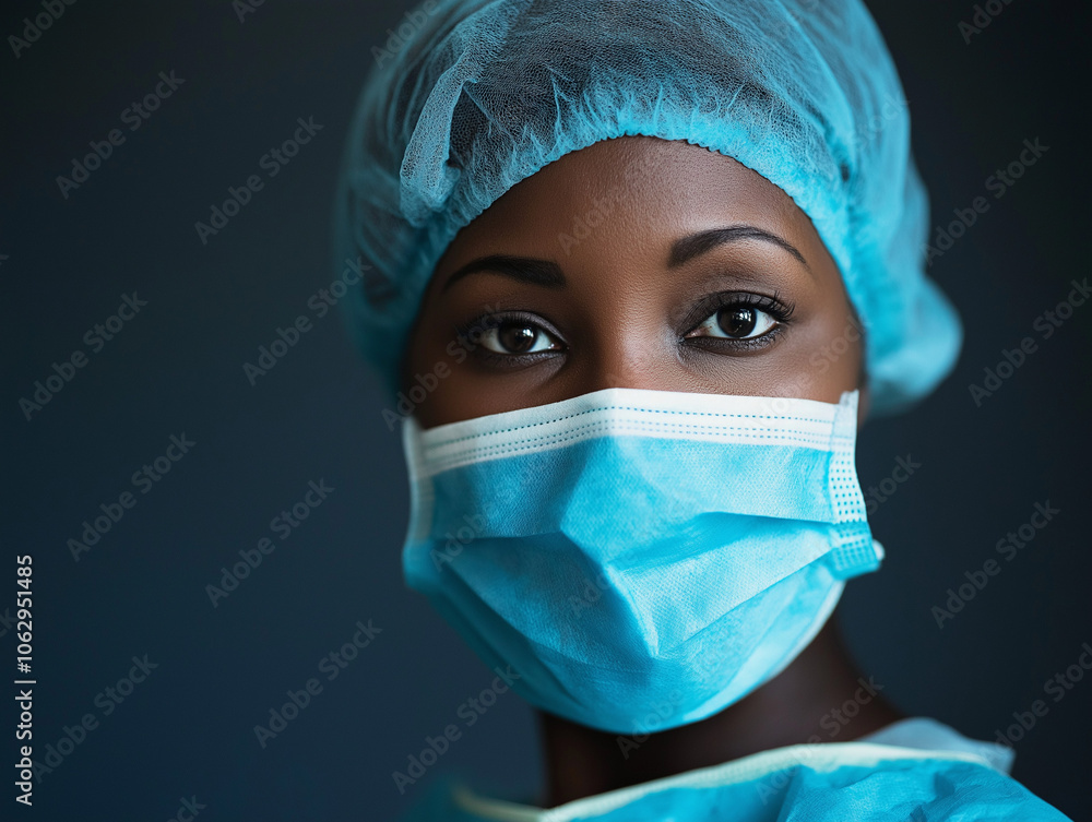 Pani doktor w maseczce na twarzy Pani doktor w maseczce na twarzy