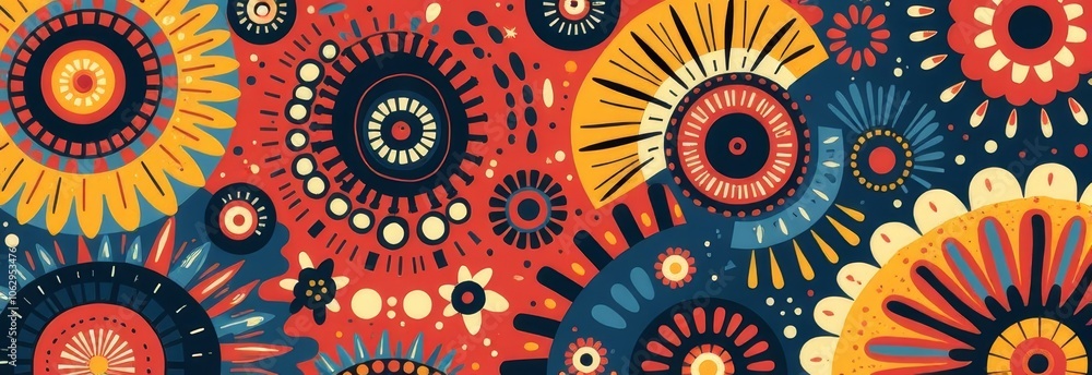 Traditional national pattern of Australia aboriginal Traditional national pattern of Australia aboriginal