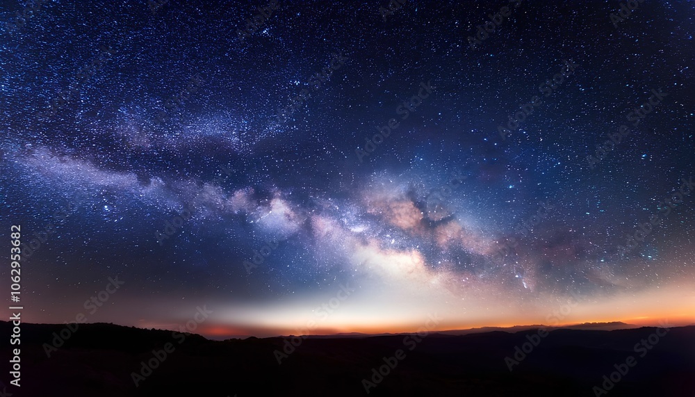 Galaxy and starry night themes milky way with black background Galaxy and starry night themes milky way with black background