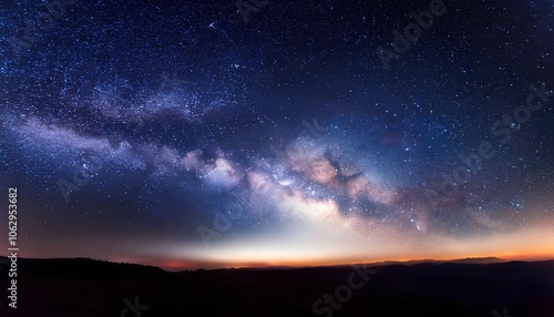 Galaxy and starry night themes milky way with black background