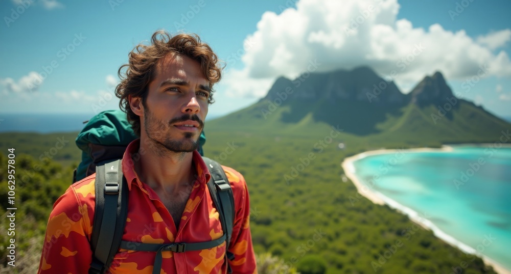 Male climber hiking by Mount Fuji, Japan in deep emeralds and teals with gravity-defying landscapes. Captured in 8k detail with Hasselblad X1D. Male climber hiking by Mount Fuji, Japan in deep emeralds and teals with gravity-defying landscapes. Captured in 8k detail with Hasselblad X1D.