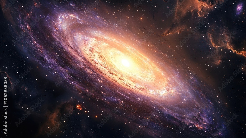 Captivating galaxy with stunning jewel-like colors creates an enchanting scene, offering a digital artwork that draws the viewer into its mesmerizing beauty, ideal for artistic expression. Captivating galaxy with stunning jewel-like colors creates an enchanting scene, offering a digital artwork that draws the viewer into its mesmerizing beauty, ideal for artistic expression.