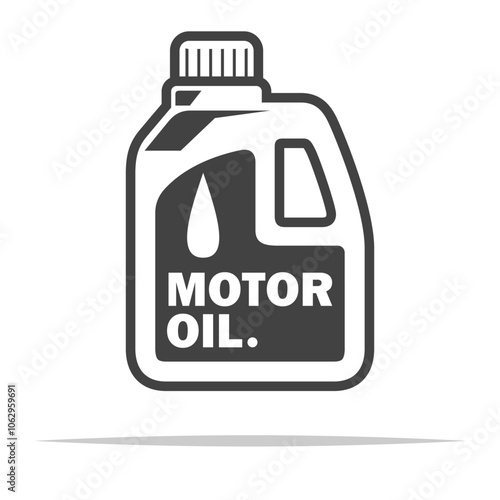 Motor oil icon transparent vector isolated