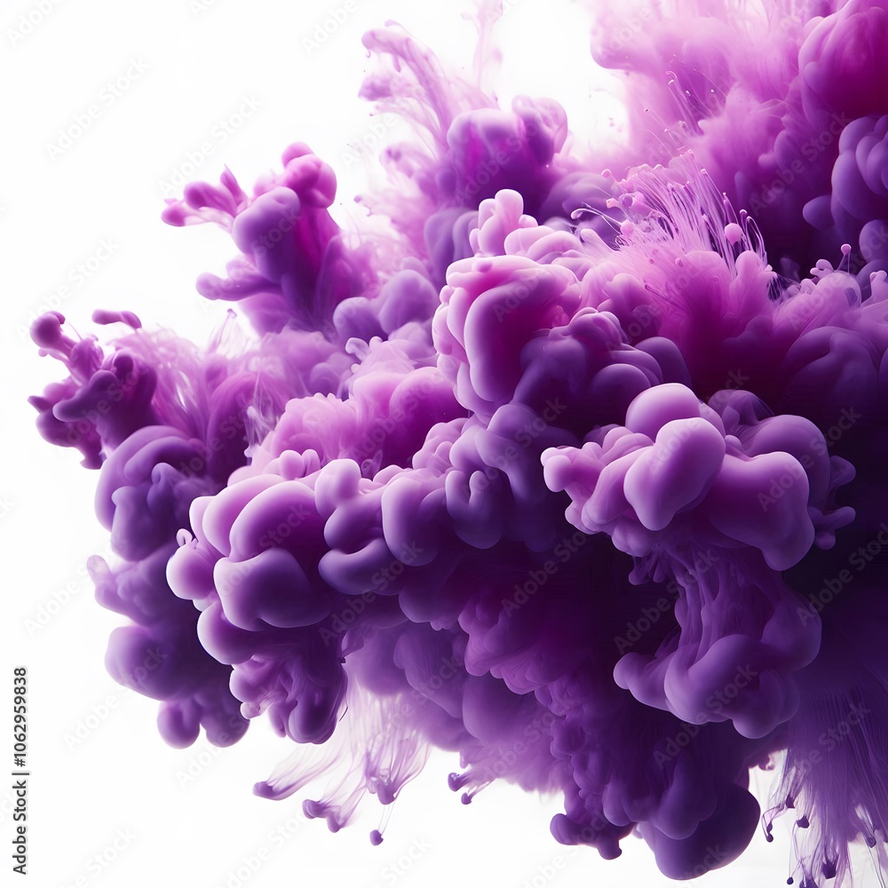 Obraz premium Colorful paint splashes isolated on a white background