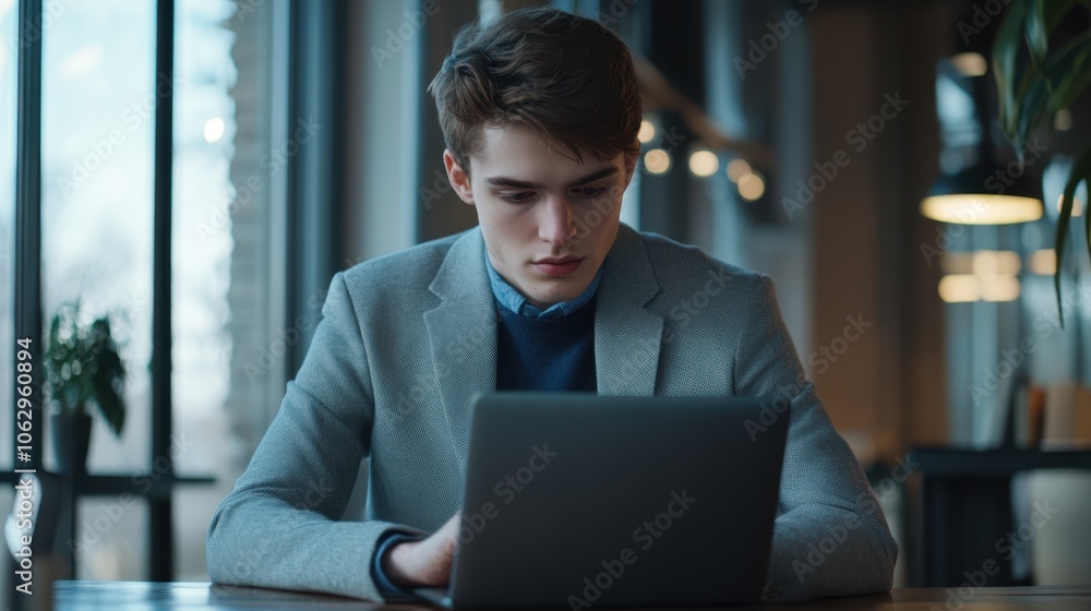 The Young Professional with Laptop The Young Professional with Laptop