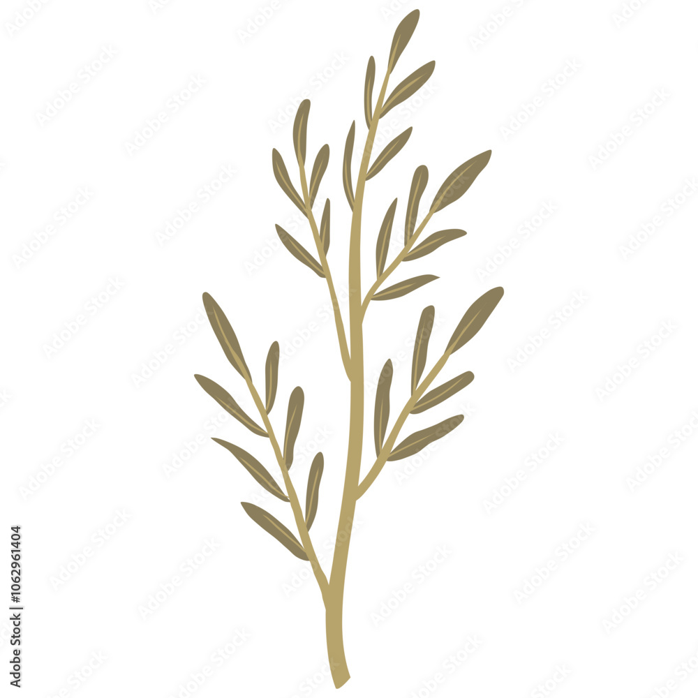 Naklejka premium leaves illustration