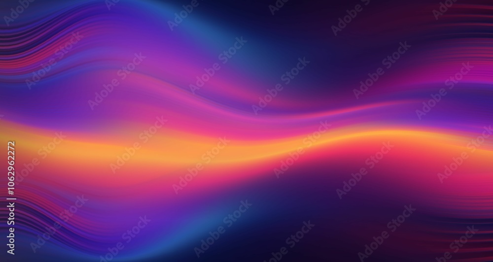 Obraz premium Vibrant abstract gradient waves