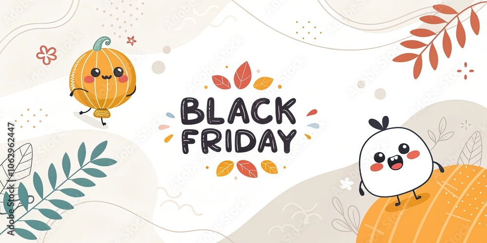 minimalist cute cartoon black friday background minimalist cute cartoon black friday background