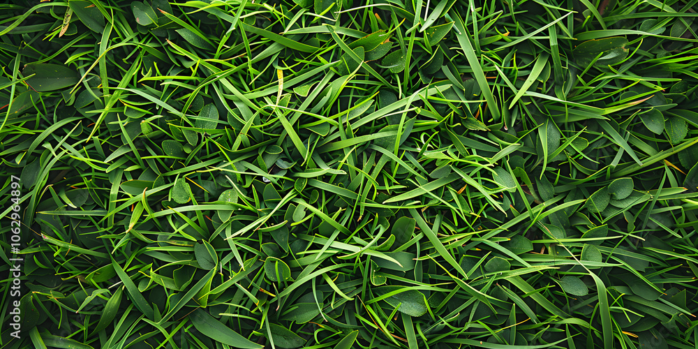 Even lawn grass texture with smooth surface and vibrant green blades for natural look Even lawn grass texture with smooth surface and vibrant green blades for natural look